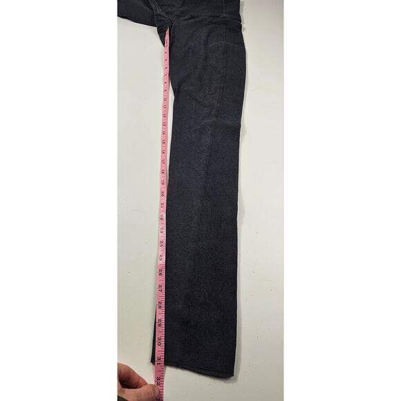 Lululemon sz 6 dark grey ribbed knit leggings full ankle lounge performance - Picture 8 of 8